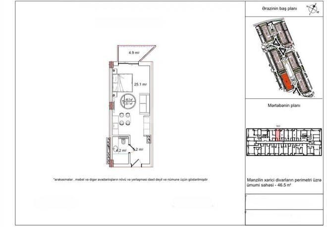 Satılır 1 otaqlı yeni tikili 46.5 m², Sea Breeze q., photo 6 from 7