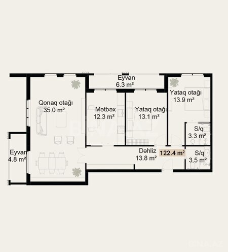 Продаётся 3-комн. новостройка 122.4 м², photo 6 from 7