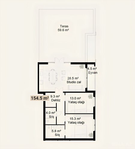 Продаётся 2-комн. новостройка 154.5 м², photo 6 from 7