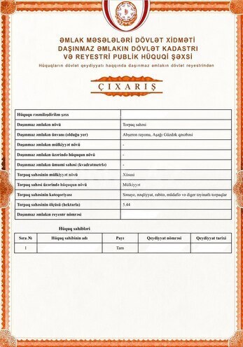 Satılır  torpaq 544 sot, Aşağı Güzdək q., photo 14 from 15