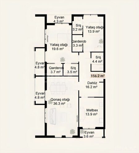 Продаётся 3-комн. новостройка 156.2 м², photo 6 from 7