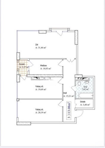Satılır 3 otaqlı yeni tikili 113 m², 28 May m., photo 3 from 9