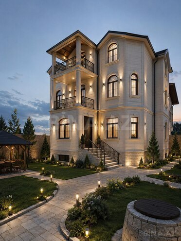 Satılır 8 otaqlı həyət evi/bağ evi 300 m², Qaraçuxur q., photo 1 from 15