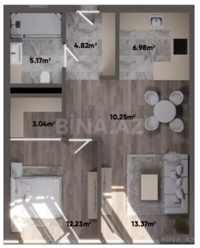 Продаётся 1-комн. новостройка 65.2 м², пос. Sea Breeze, photo 4 from 6