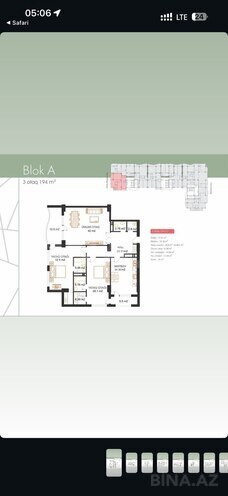 Satılır 3 otaqlı yeni tikili 194 m², Nəsimi r., photo 11 from 12