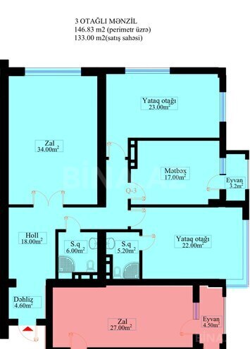Продаётся 3-комн. новостройка 133 м², м. 28 мая, photo 8 from 14