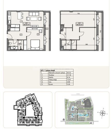 Satılır 2 otaqlı yeni tikili 66 m², Sea Breeze q., photo 10 from 11