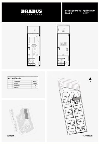 Satılır 1 otaqlı yeni tikili 48.2 m², Nardaran q., photo 14 from 15