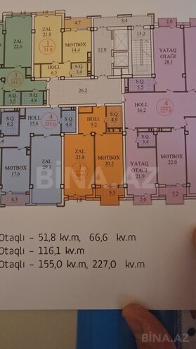 Satılır 2 otaqlı yeni tikili 66.6 m², Nizami m., photo 10 from 15