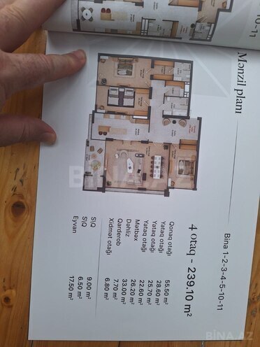 Satılır 4 otaqlı yeni tikili 239.1 m², Nizami m., photo 4 from 9