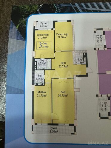 Satılır 3 otaqlı yeni tikili 155.5 m², Nəriman Nərimanov m., photo 14 from 21