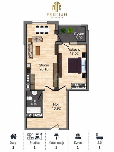 Satılır 2 otaqlı yeni tikili 72 m², 28 May m., photo 6 from 12
