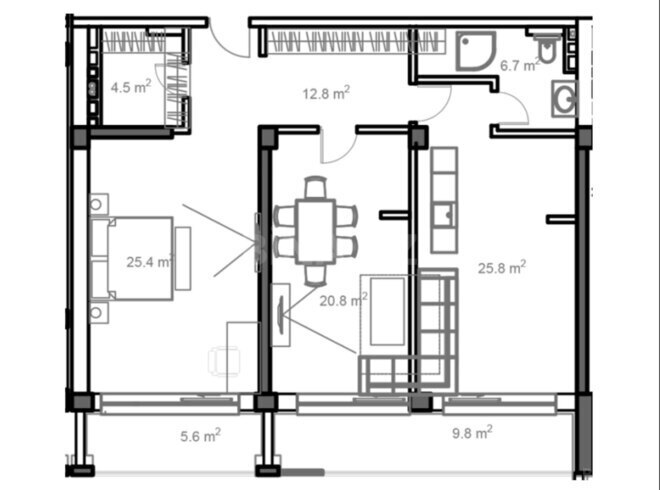 Satılır 3 otaqlı yeni tikili 134 m², Sea Breeze q., photo 4 from 12
