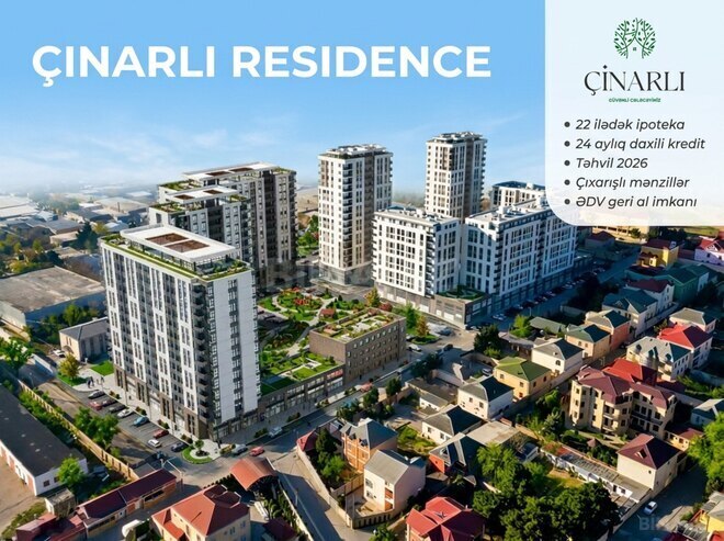 Çinarlı Residence tikinti şirkətinə məxsus yaşayış kompleksi, photo 1 from 15