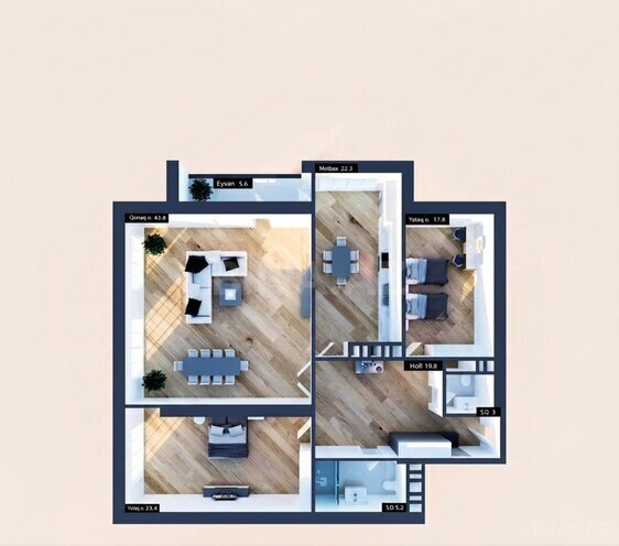 Satılır 4 otaqlı yeni tikili 144 m², Gənclik m., photo 5 from 13