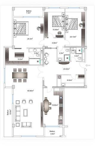 Продаётся 4-комн. новостройка 240 м², м. 8 ноября, photo 3 from 18