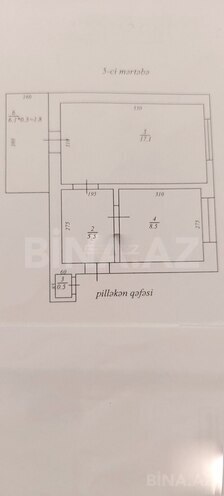 Satılır 2 otaqlı köhnə tikili 45 m², Sahil m., photo 10 from 11