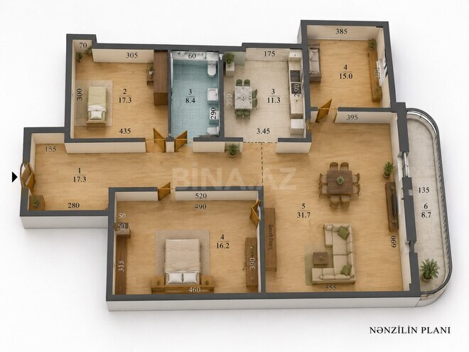 Satılır 3 otaqlı yeni tikili 145.3 m², 28 May m., photo 3 from 8