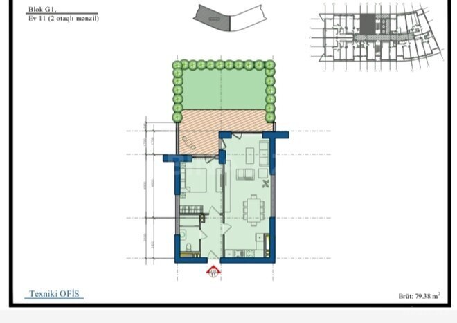 Продаётся 2-комн. новостройка 79.4 м², пос. Биладжары, photo 11 from 12