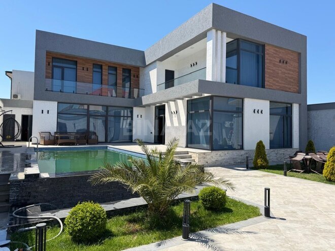 İcarəyə verilir 5 otaqlı həyət evi/bağ evi 450 m², Mərdəkan q., photo 1 from 32