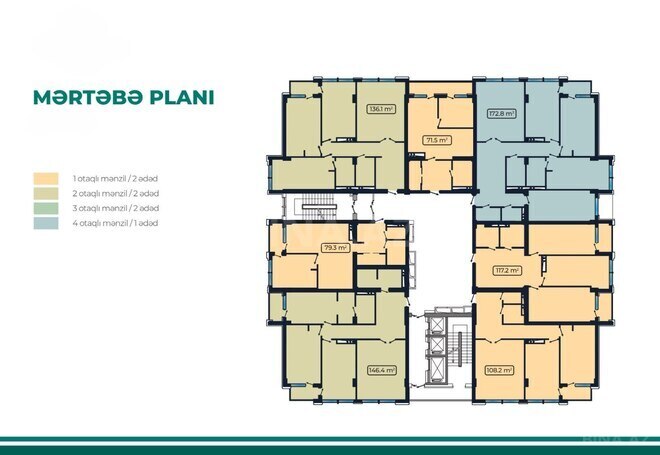 Satılır 1 otaqlı yeni tikili 71.5 m², Koroğlu m., photo 3 from 13