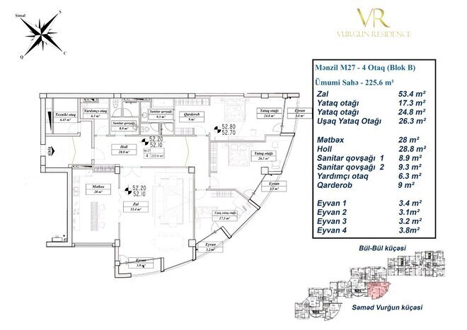 Satılır 8 otaqlı yeni tikili 458.2 m², Nizami m., photo 15 from 27