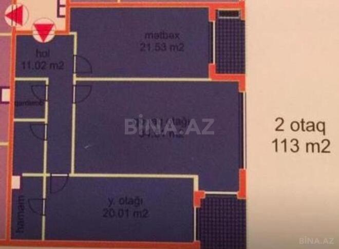 Satılır 3 otaqlı yeni tikili 113 m², Şah İsmayıl Xətai m., photo 26 from 27