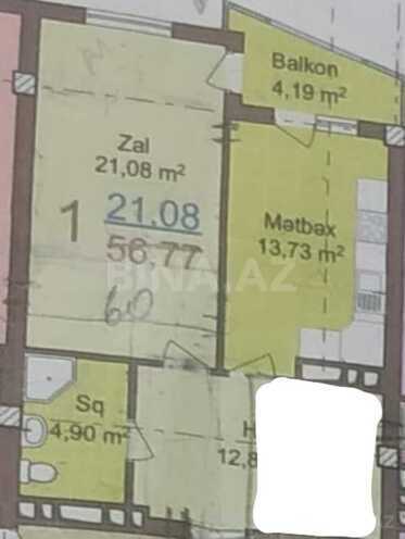 Продаётся 2-комн. новостройка 56.7 м², м. Низами, photo 3 from 13