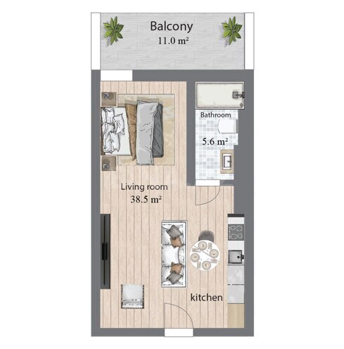 Satılır 1 otaqlı yeni tikili 64.1 m², Nardaran q., photo 10 from 11