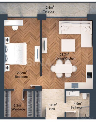 Satılır 2 otaqlı yeni tikili 91.9 m², Sea Breeze q., photo 9 from 10