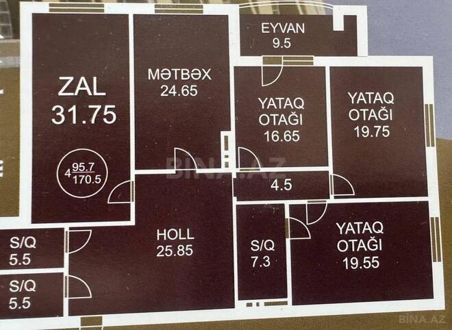 Продаётся 4-комн. новостройка 170 м², м. Гянджлик, photo 3 from 7