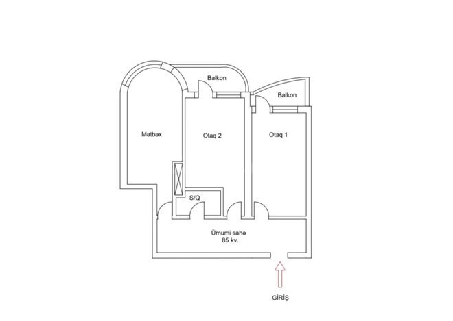 Satılır 2 otaqlı yeni tikili 90 m², Şah İsmayıl Xətai m., photo 14 from 15