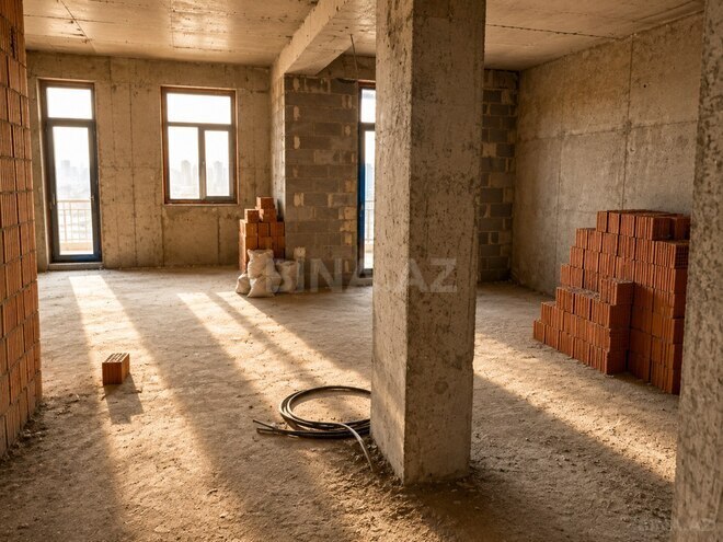 Продаётся 2-комн. новостройка 76 м², м. Элмляр Академиясы, photo 6 from 8