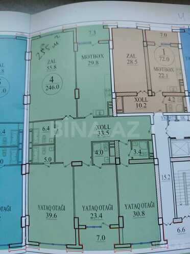 Satılır 4 otaqlı yeni tikili 255 m², Nizami m., photo 7 from 8