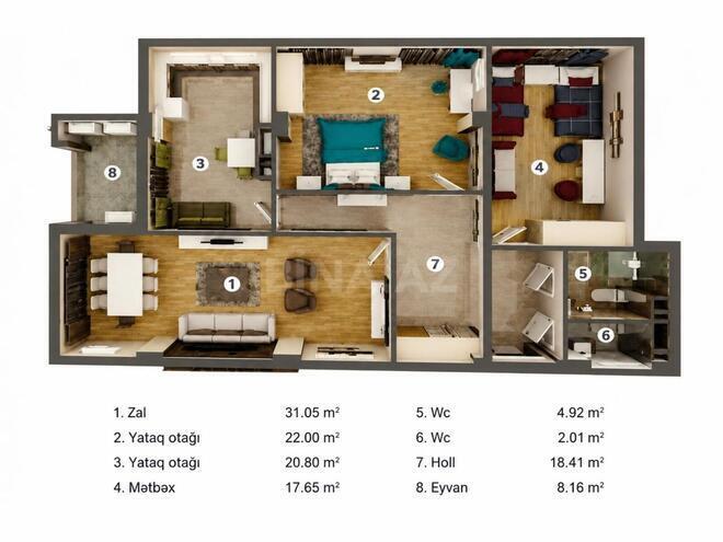 Продаётся 3-комн. новостройка 125 м², пос. Бакиханова, photo 11 from 14