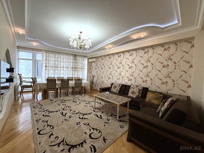 İcarəyə verilir 3 otaqlı yeni tikili 125 m², Şah İsmayıl Xətai m., photo 1 from 14