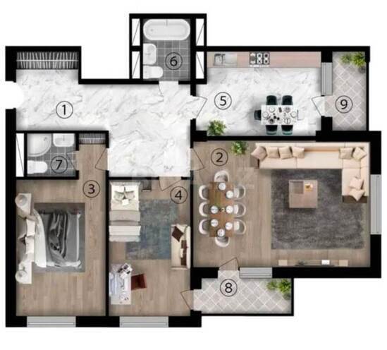 Satılır 3 otaqlı yeni tikili 111 m², 28 May m., photo 3 from 8
