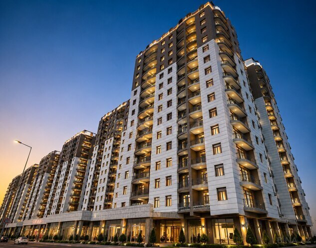 Сдаётся 2-комн. новостройка 77.8 м², м. Иншаатчылар, photo 1 from 10