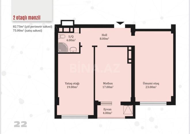 Продаётся 2-комн. новостройка 83 м², м. Шах Исмаил Хатаи, photo 4 from 16