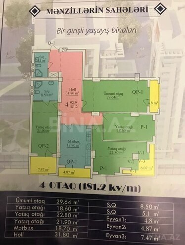Satılır 4 otaqlı yeni tikili 181 m², Nəriman Nərimanov m., photo 3 from 18
