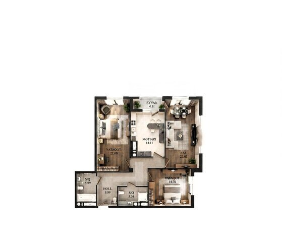 Продаётся 3-комн. новостройка 120 м², м. 28 мая, photo 6 from 32