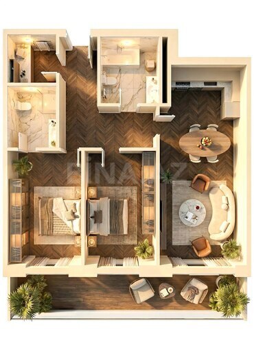 Satılır 3 otaqlı yeni tikili 144.4 m², Gənclik m., photo 7 from 8