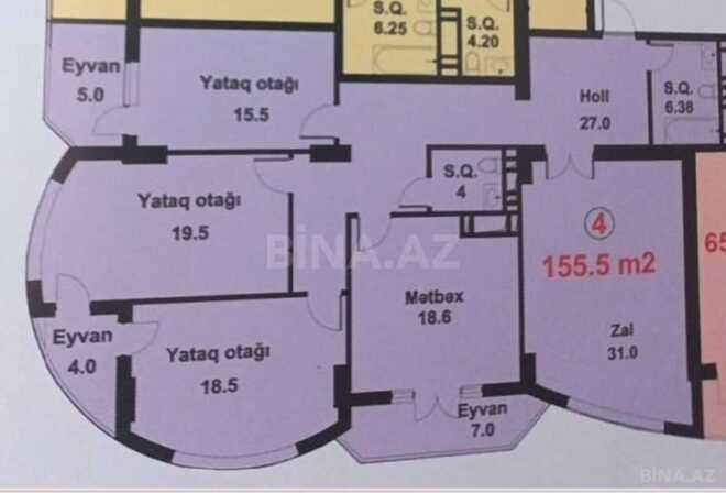 Satılır 4 otaqlı yeni tikili 155.5 m², Azadlıq Prospekti m., photo 4 from 8