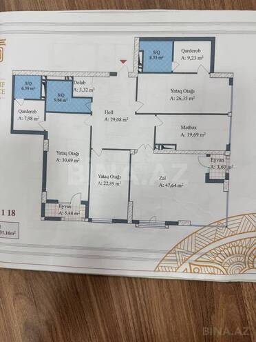 Продаётся 4-комн. новостройка 231 м², Насиминский  р., photo 4 from 9