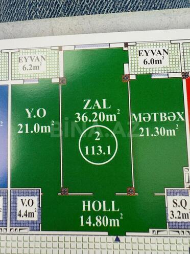 Satılır 2 otaqlı yeni tikili 113.1 m², Nərimanov r., photo 6 from 16