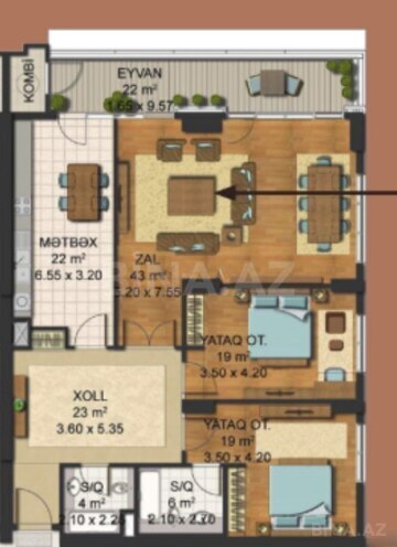 Satılır 3 otaqlı yeni tikili 163 m², Ağ şəhər q., photo 6 from 7