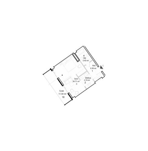 Satılır 1 otaqlı yeni tikili 59.3 m², Nardaran q., photo 9 from 10