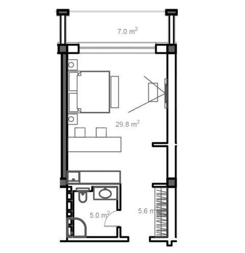 Satılır 1 otaqlı yeni tikili 57.4 m², Sea Breeze q., photo 5 from 7