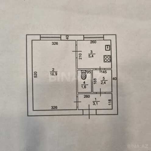 Продаётся 1-комн. вторичка 30 м², м. Ичеришехер, photo 24 from 25