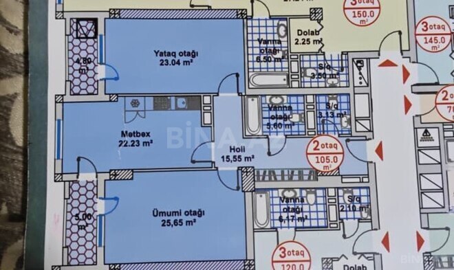 Satılır 2 otaqlı yeni tikili 110 m², İnşaatçılar m., photo 4 from 11